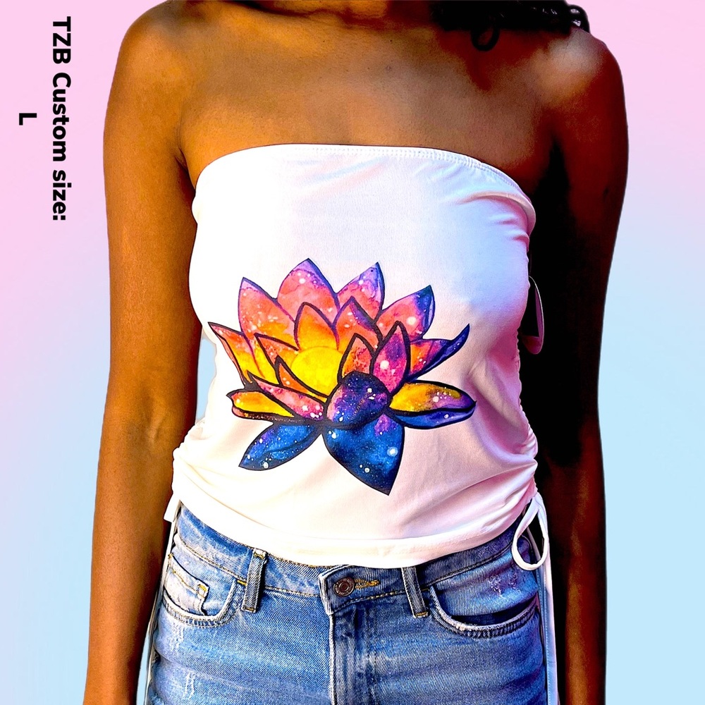 Tube top custom lotus size : L